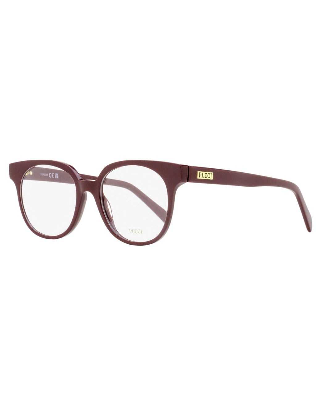 Emilio Pucci Black Pucci Retro Pantos Eyeglasses Ep5227 069 50Mm Plastic (Acetate)