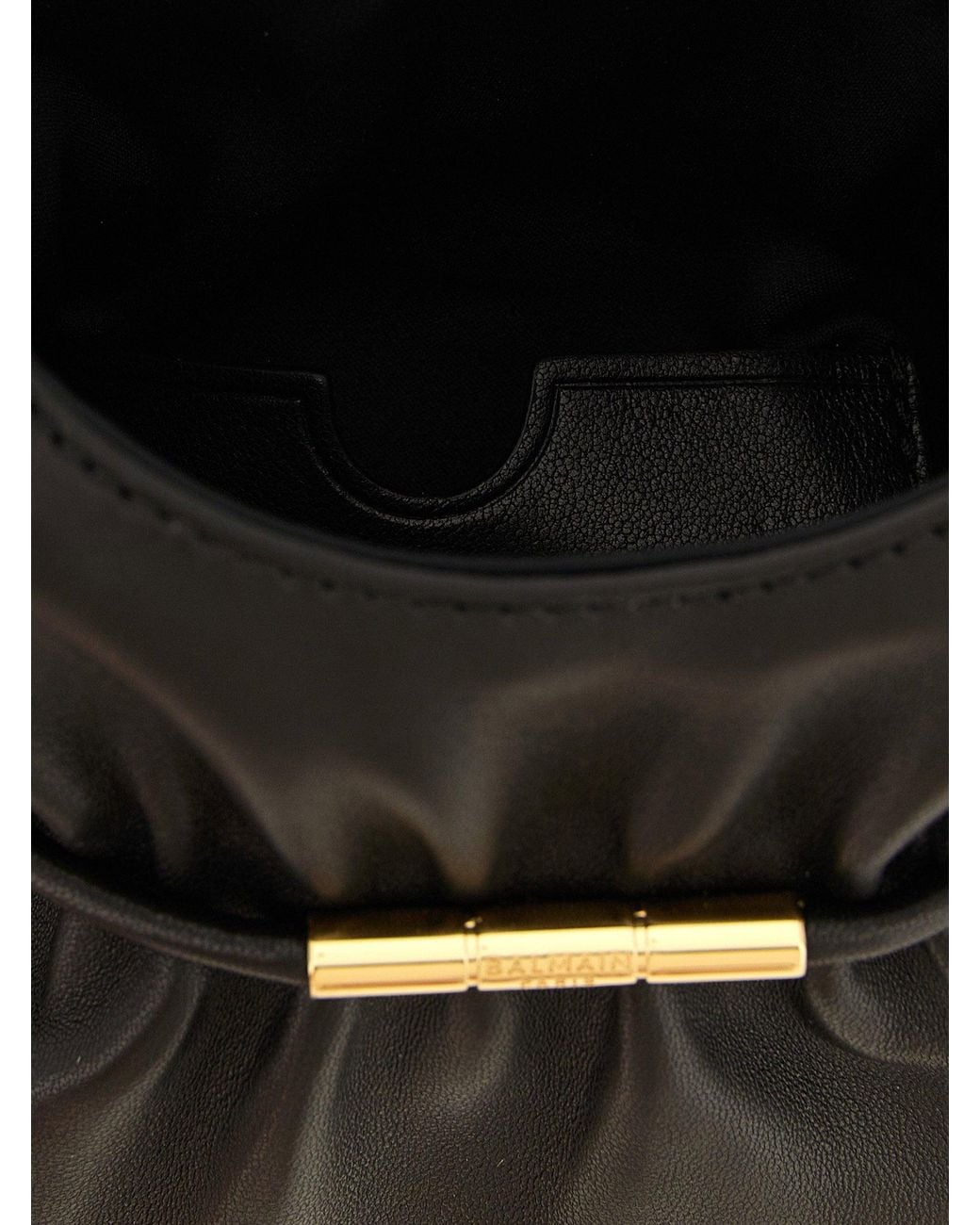 Balmain Black Sphynx Mini Shoulder Bag