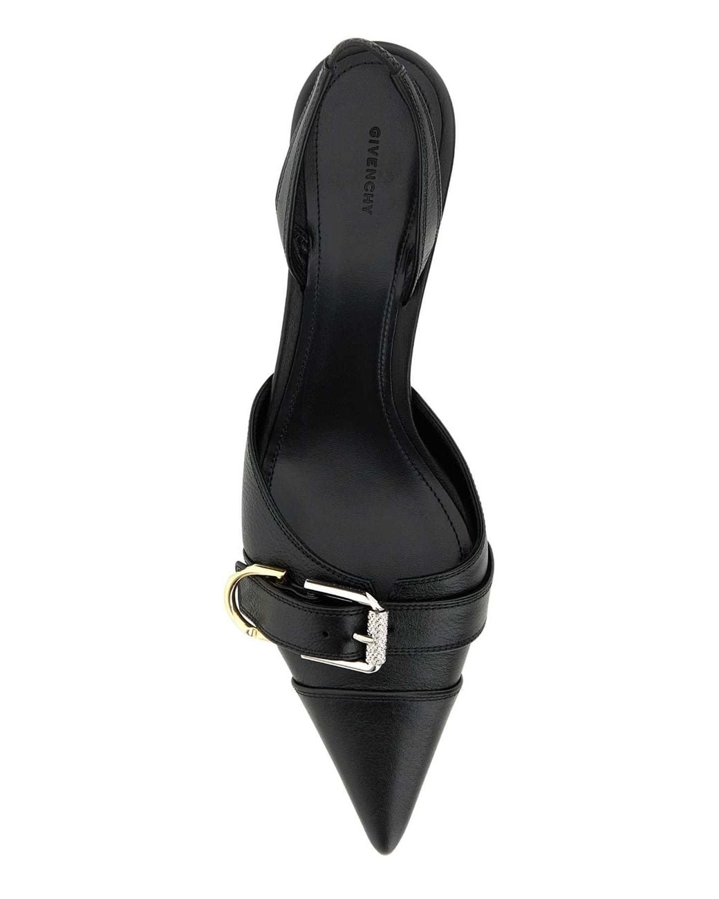 Givenchy Black Givenchy Leather Slingback Heel