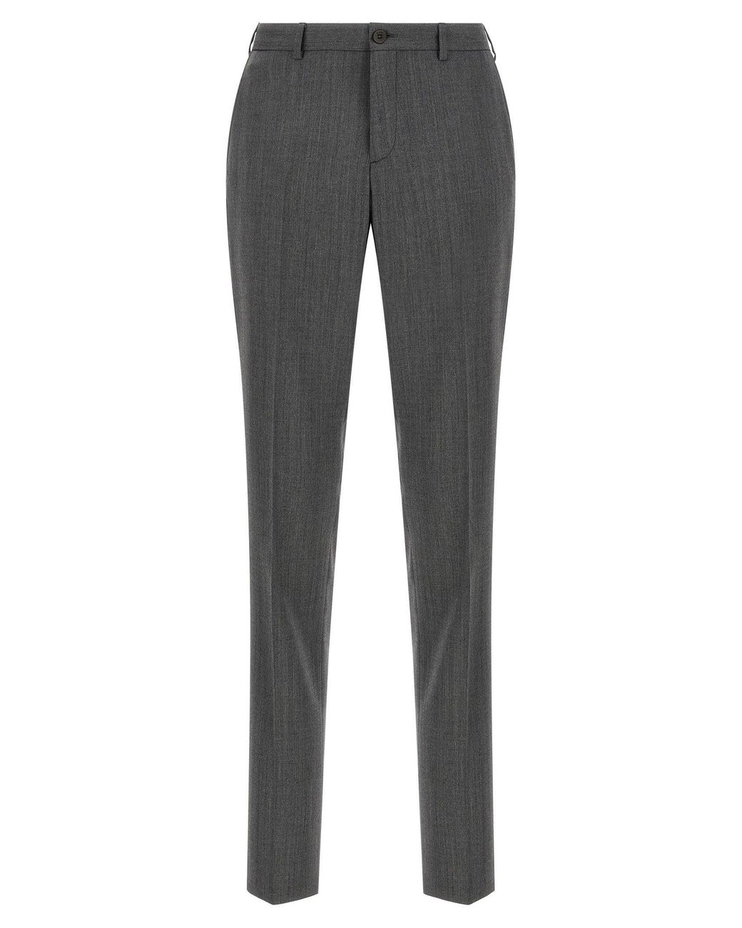 Pal Zileri Gray Double-Breasted Wool Suit