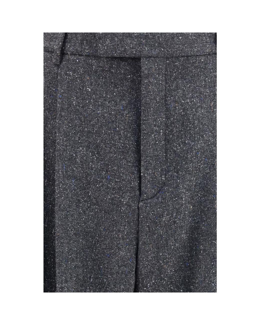 Valentino Garavani Gray Wool Oves Aries Pants for men