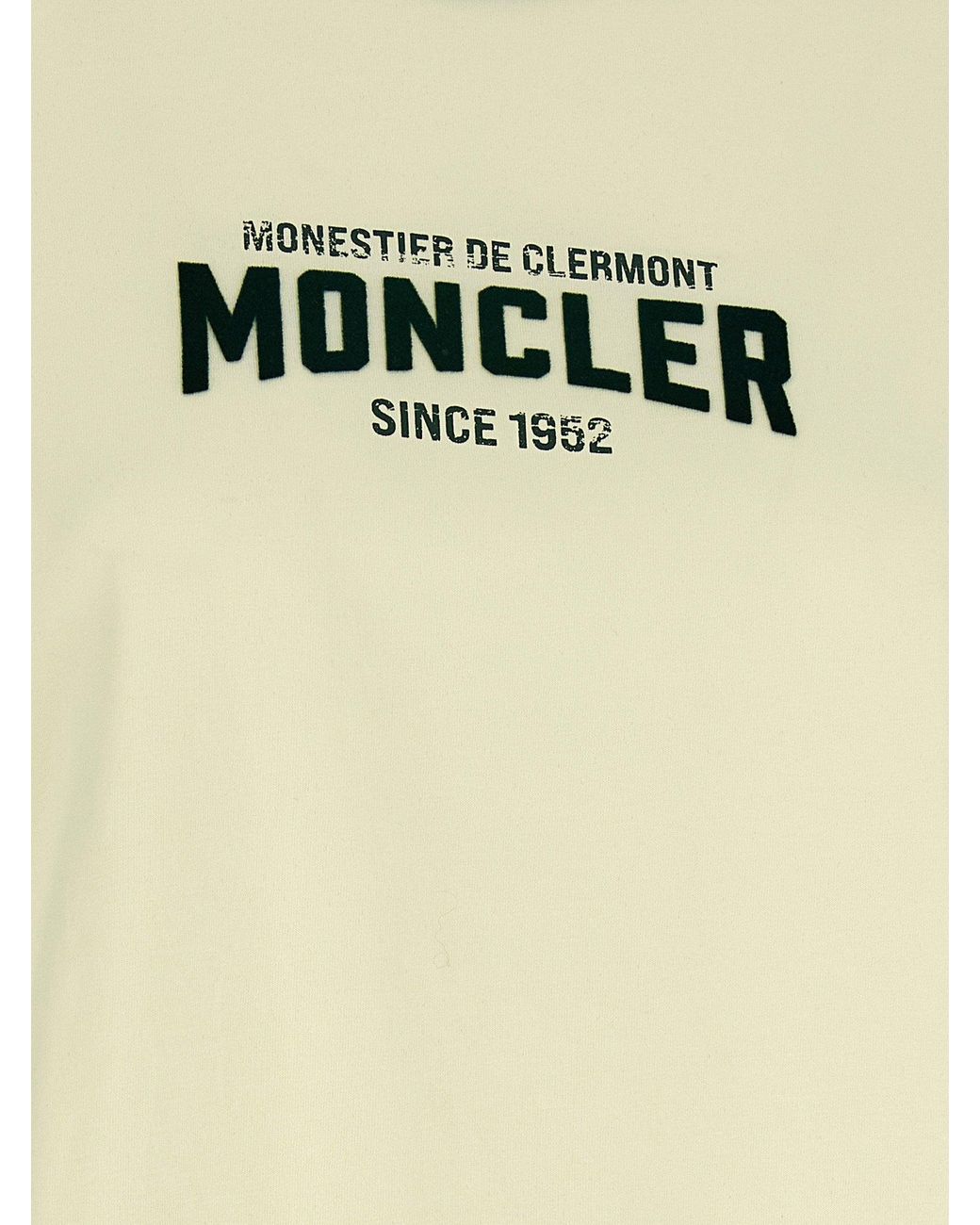 Moncler Yellow Flocked Logo T-Shirt