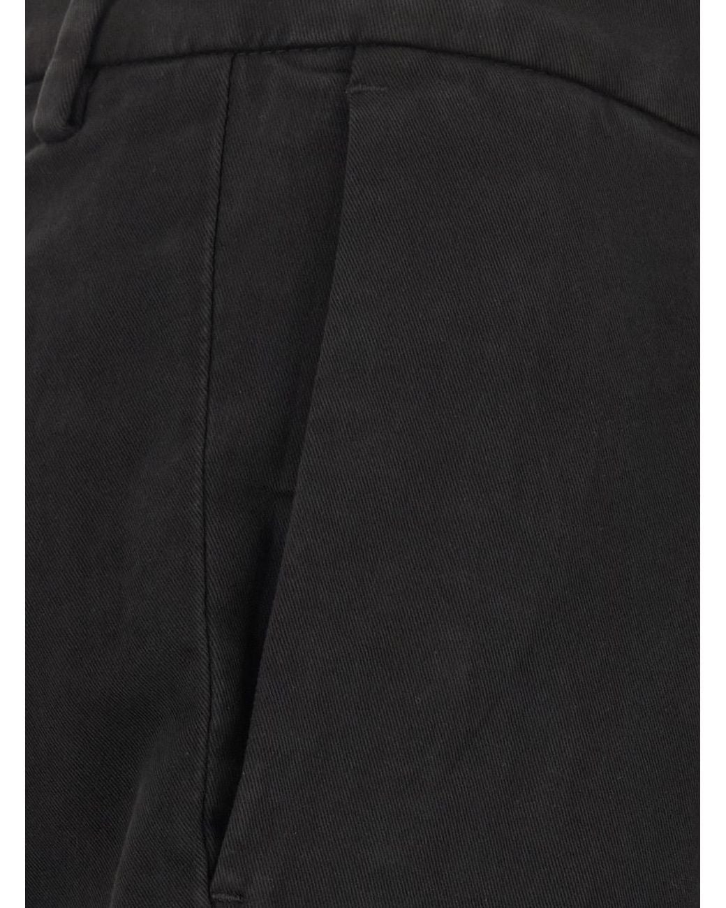 Michael Coal Black Slim Fit Cotton Pants Trousers for men