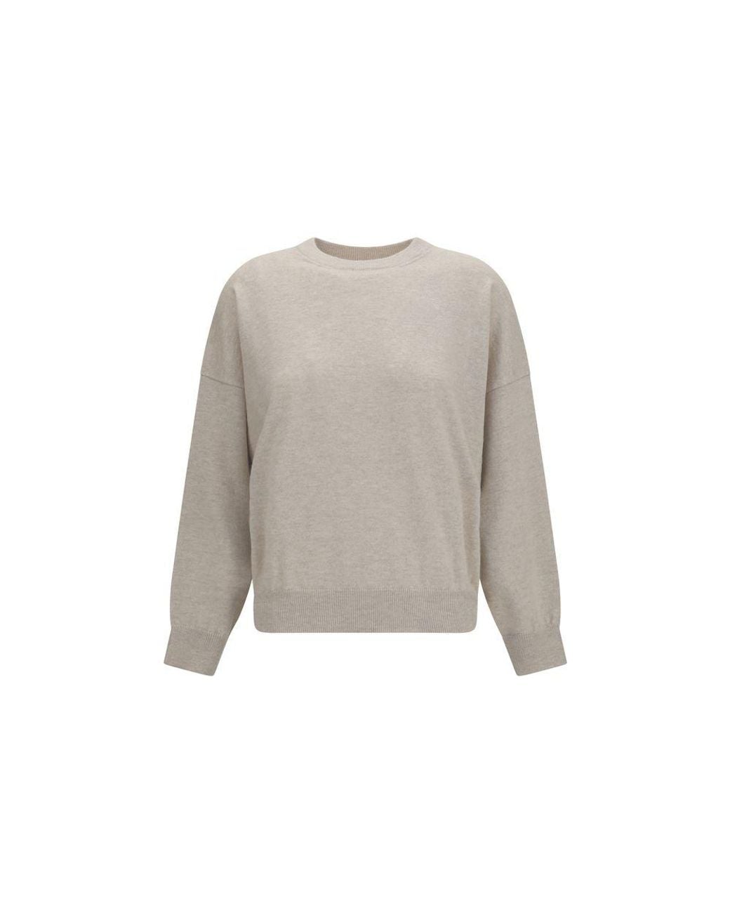 Brunello Cucinelli Gray Cashmere Sweater Clothing