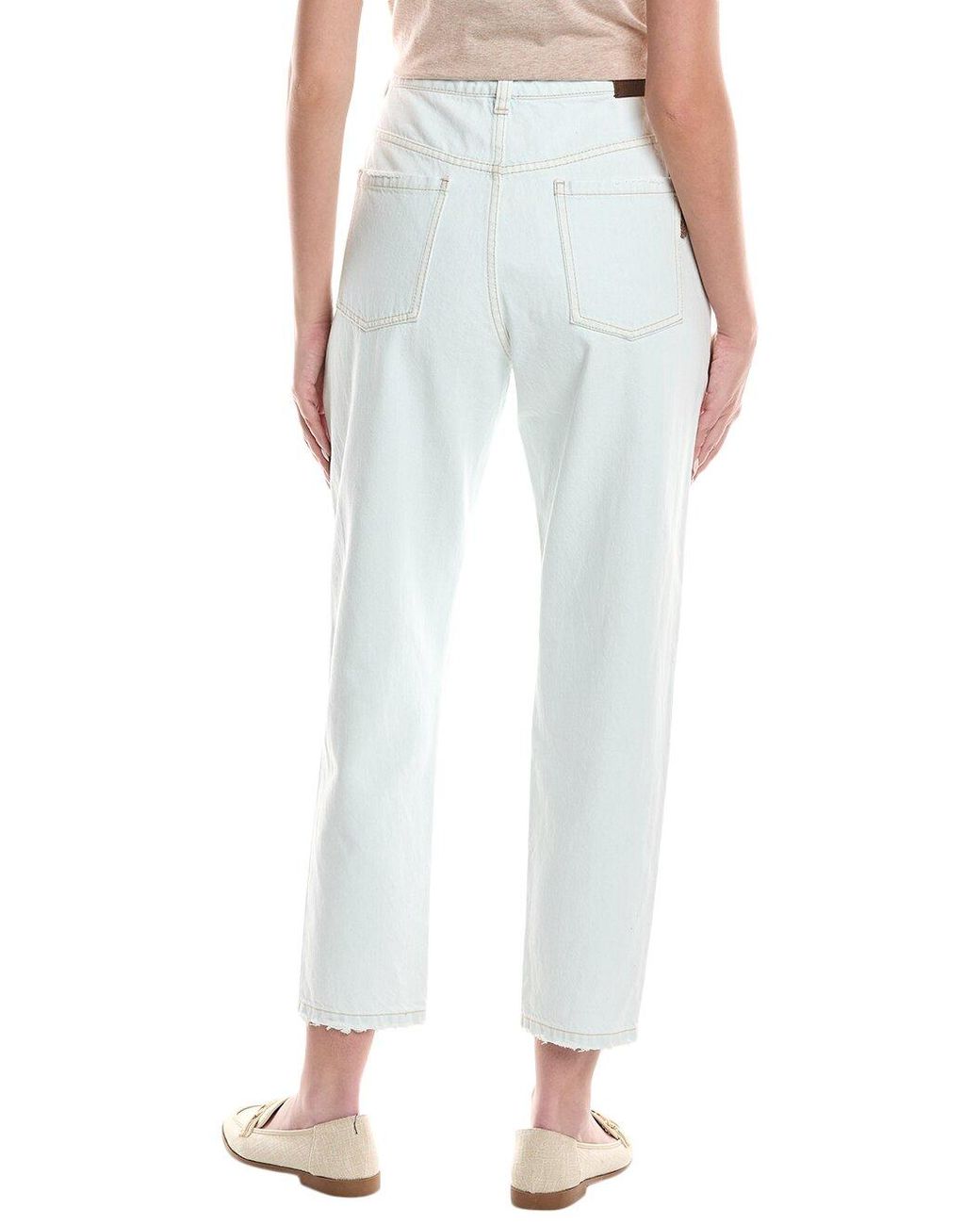 Brunello Cucinelli Blue Cotton High