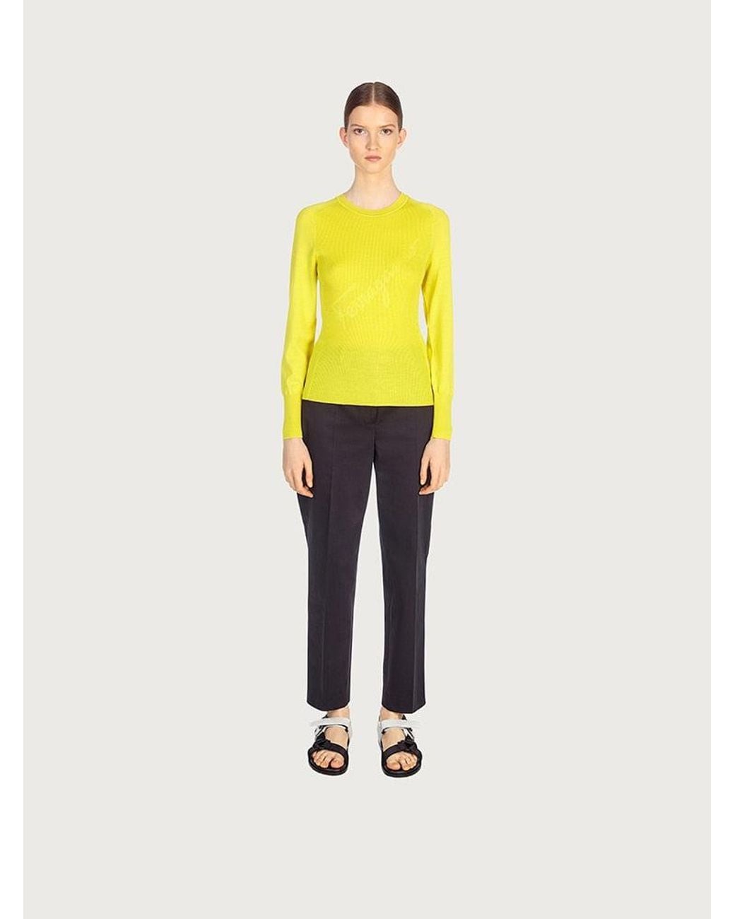 Ferragamo Yellow Trousers