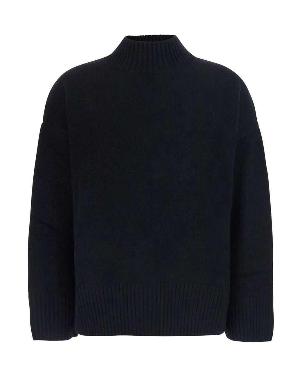 Le Plain Blue Turtleneck Sweater Mock Neck Pullover 5Gg Cashmere Top