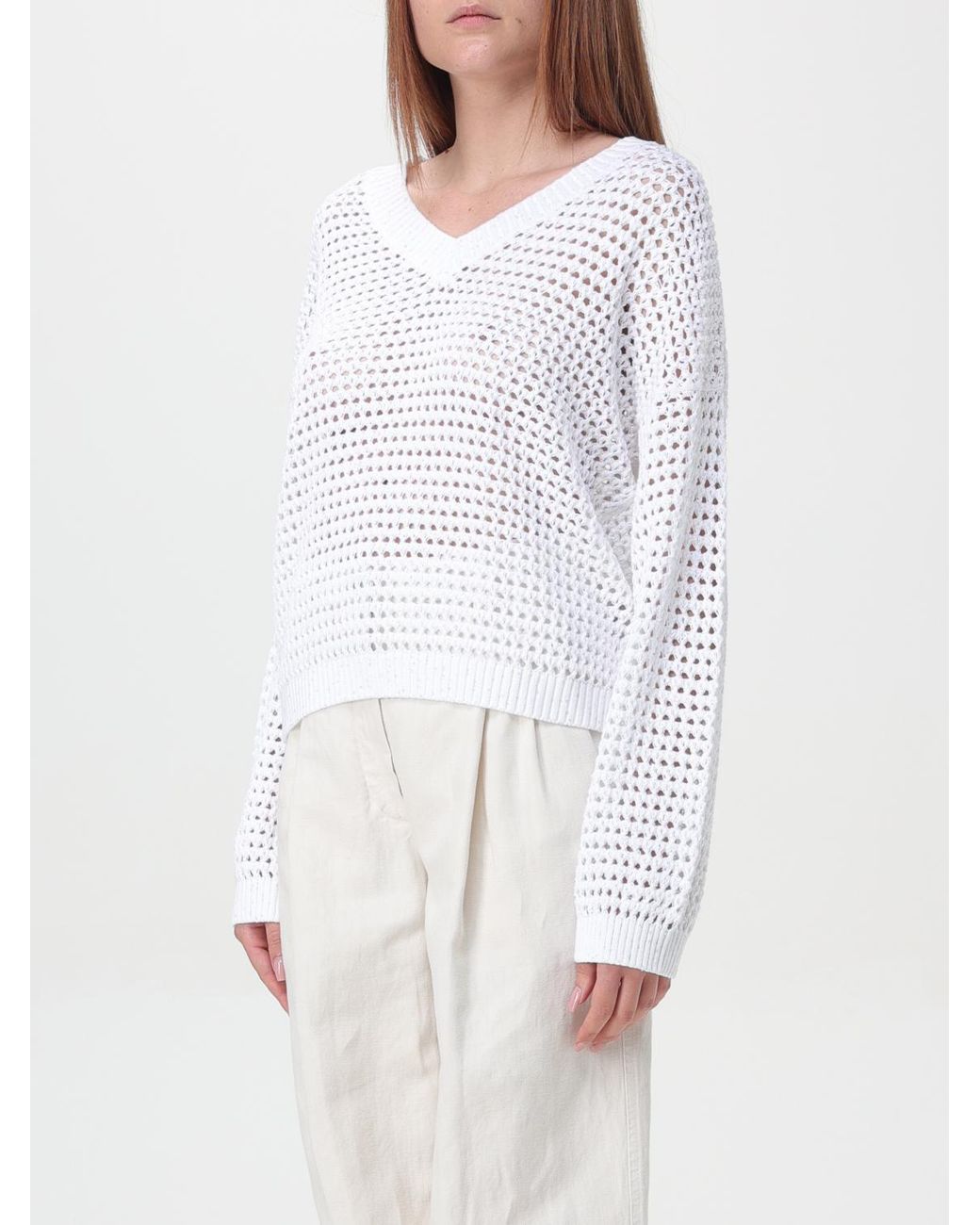 Brunello Cucinelli White Sweater