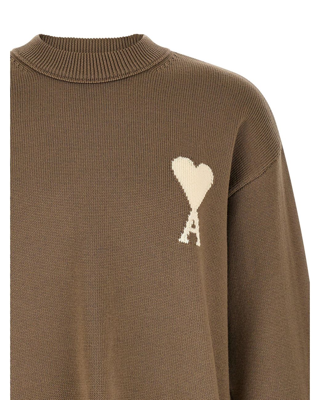 AMI Green Wool Cardigan Clothing for men