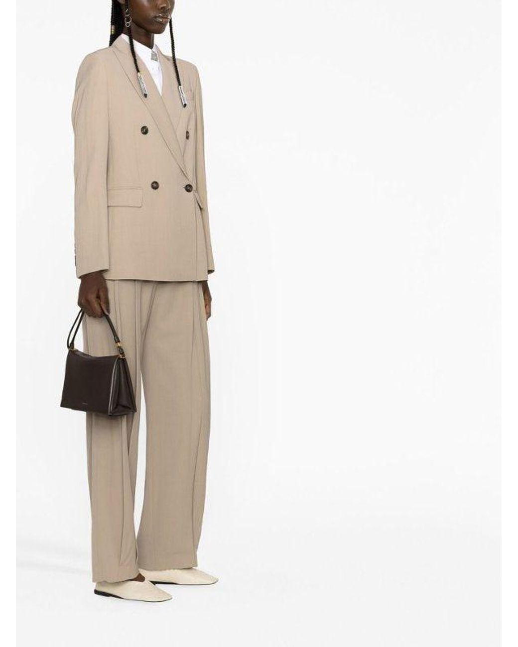 Brunello Cucinelli Natural Beige Viscose Blazer