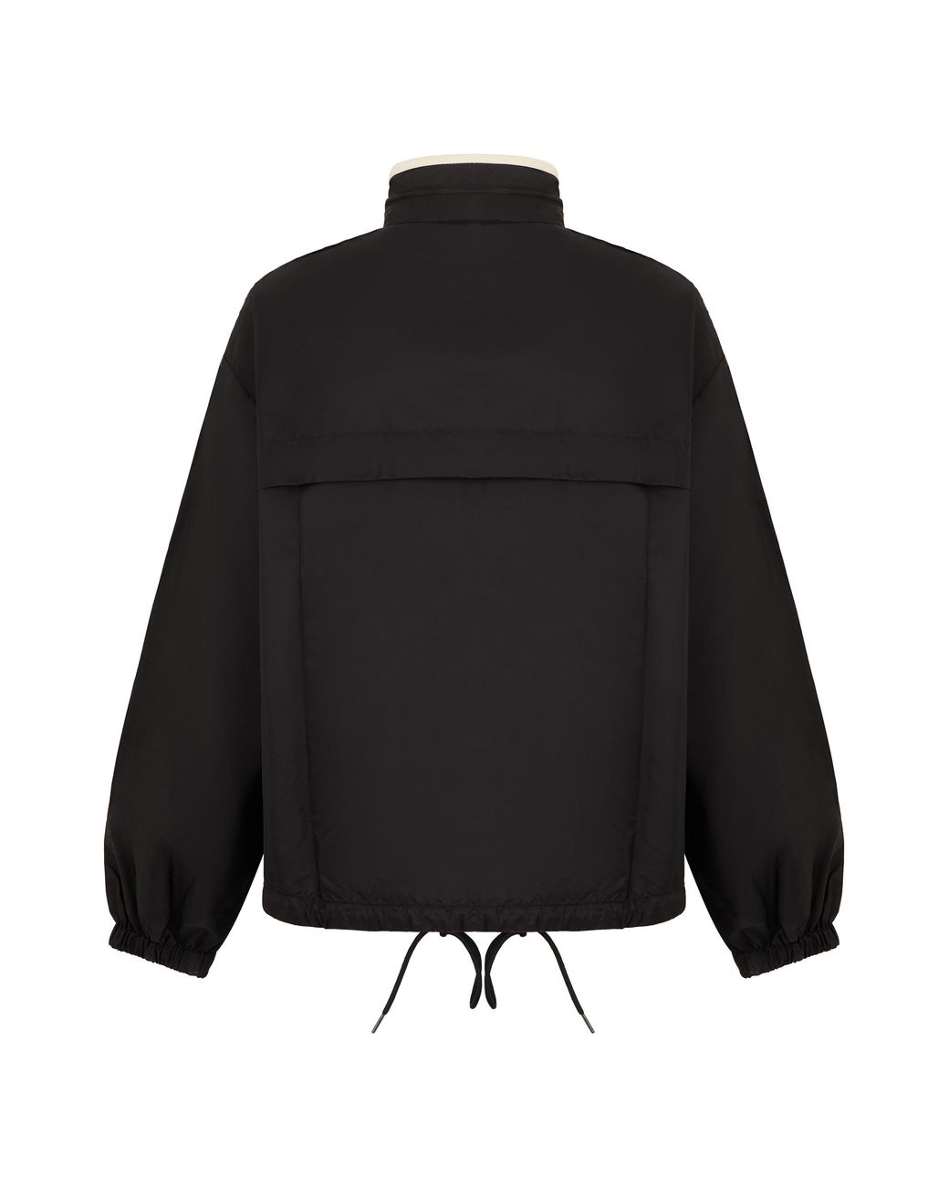 Prada Black Windbreaker Re-Nylon Polyamide Trench & Raincoats