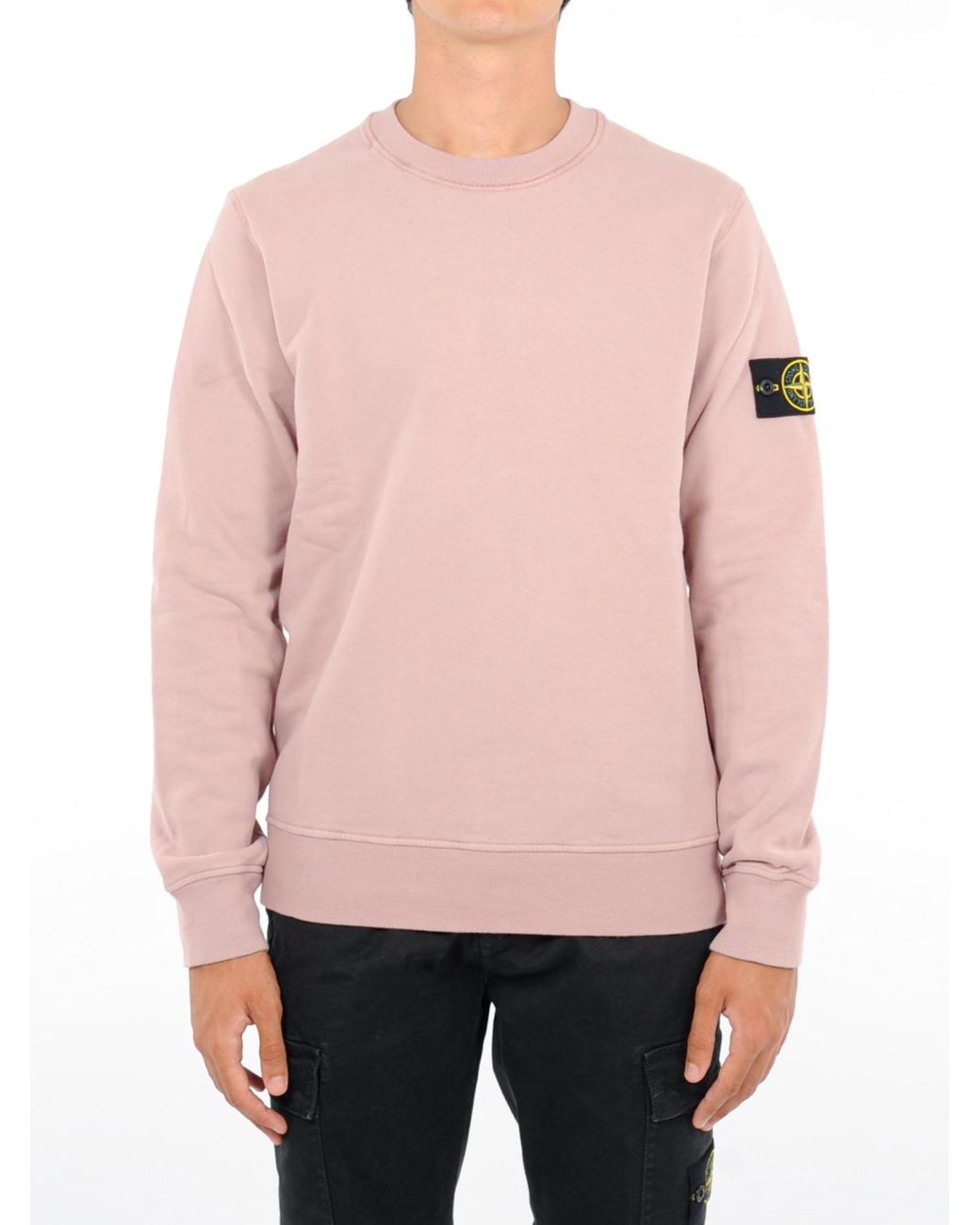 Stone Island Sweat Shirt Sweatshirt in Pink for Men | Lyst UK