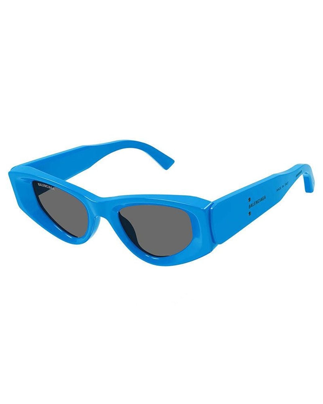 Balenciaga Blue Sunglasses Cat Eye Full Rim, Light Frame And Lens Bb0243S004