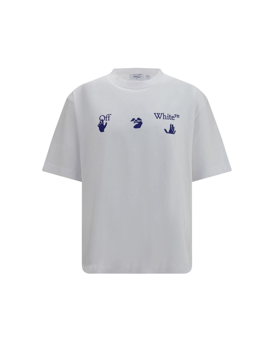 Off-White c/o Virgil Abloh Blue T-Shirt Arrow With Bacco Cotton T-Shirts for men