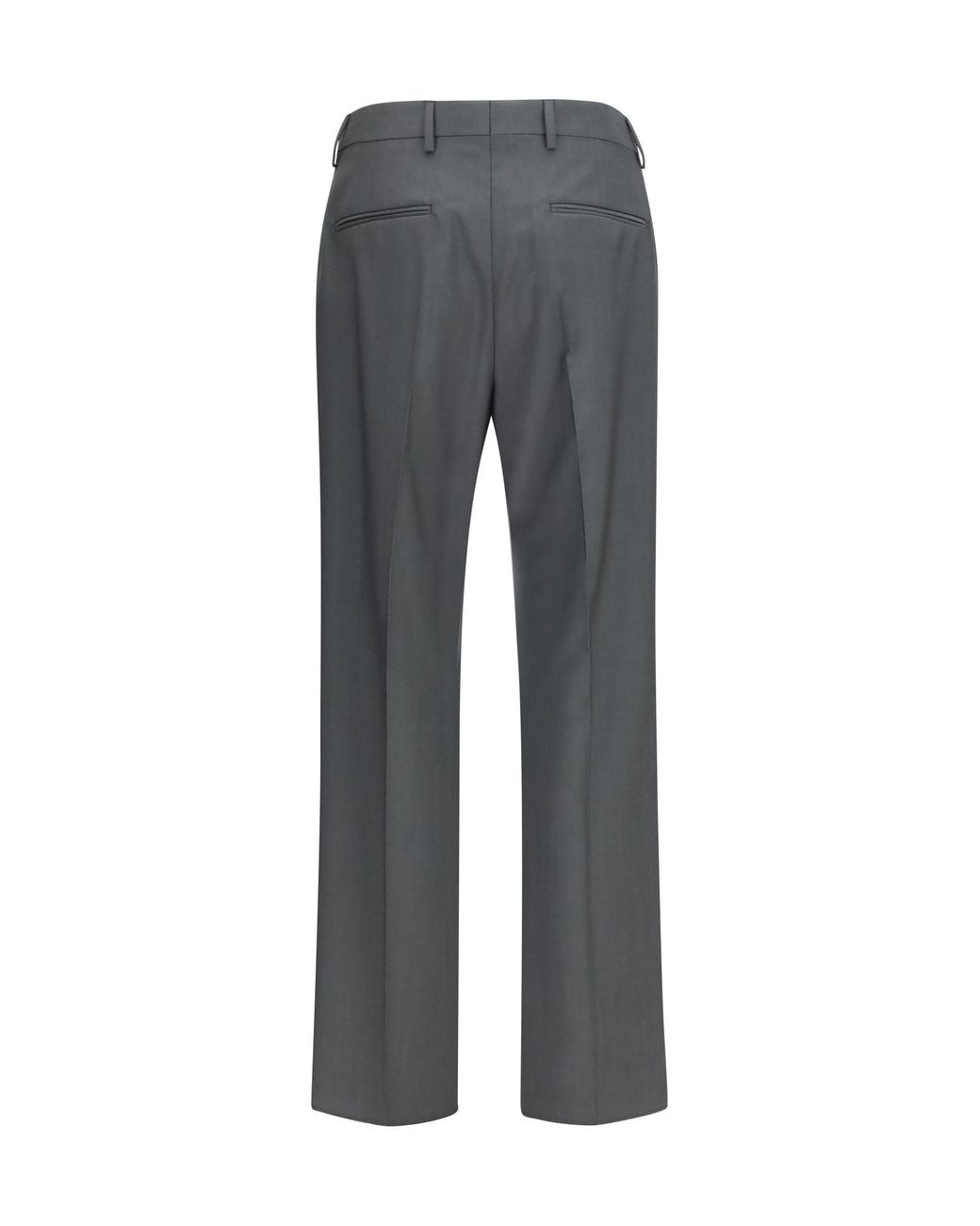 Valentino Gray Wool And Mohair Tailored Pants for men