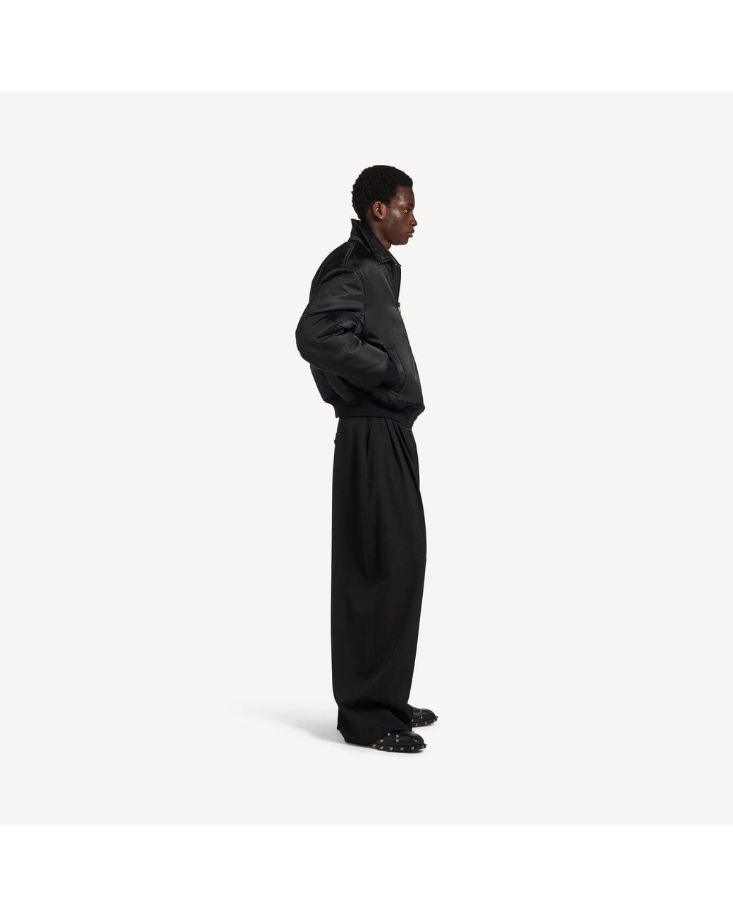 Balenciaga Black Cocoon Bomber Jackets for men