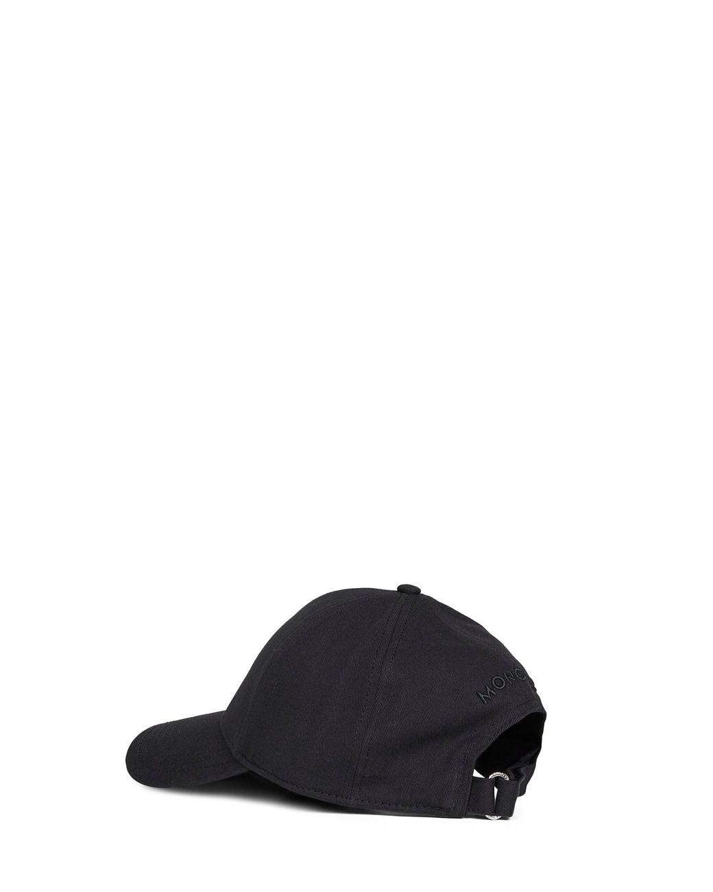 Moncler Black Cotton Gabardine Baseball Cap for men