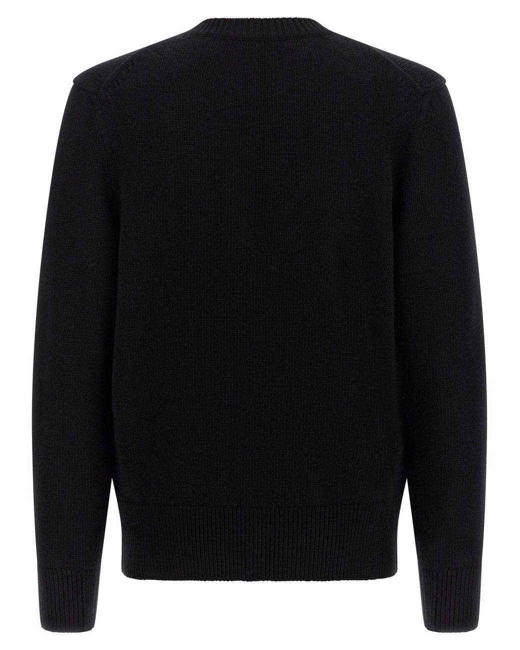Burberry Black Burberry Logo-Embroidered Wool-Cashmere Sweater for men