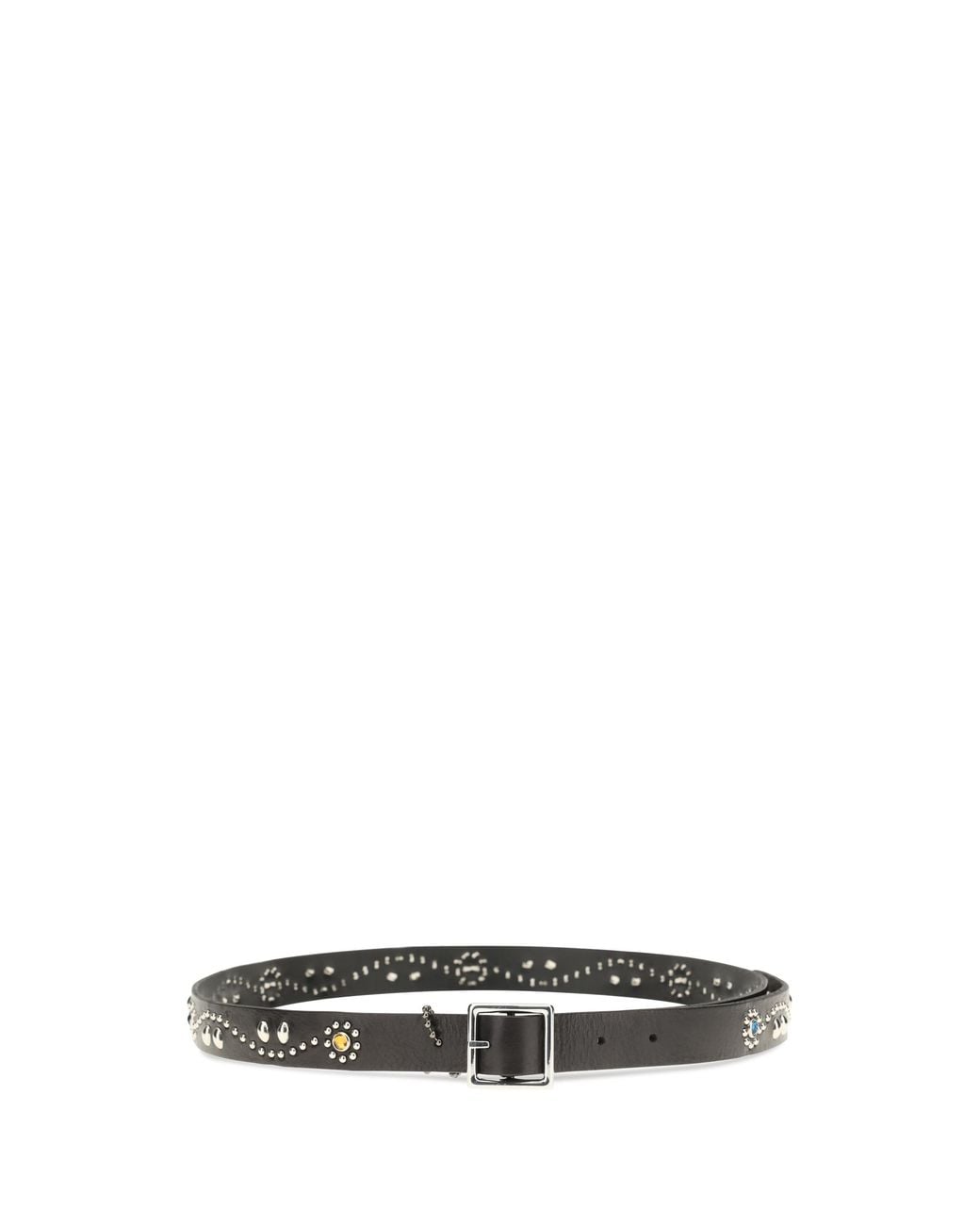 HTC White Leather Belt Appaloosa Calf