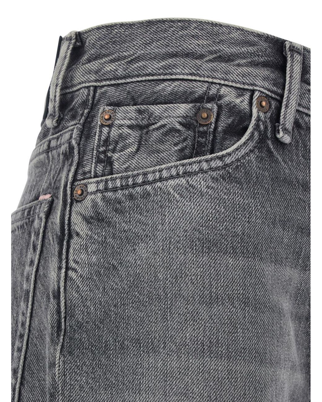 Acne Gray Jeans Bootcut Organic Cotton