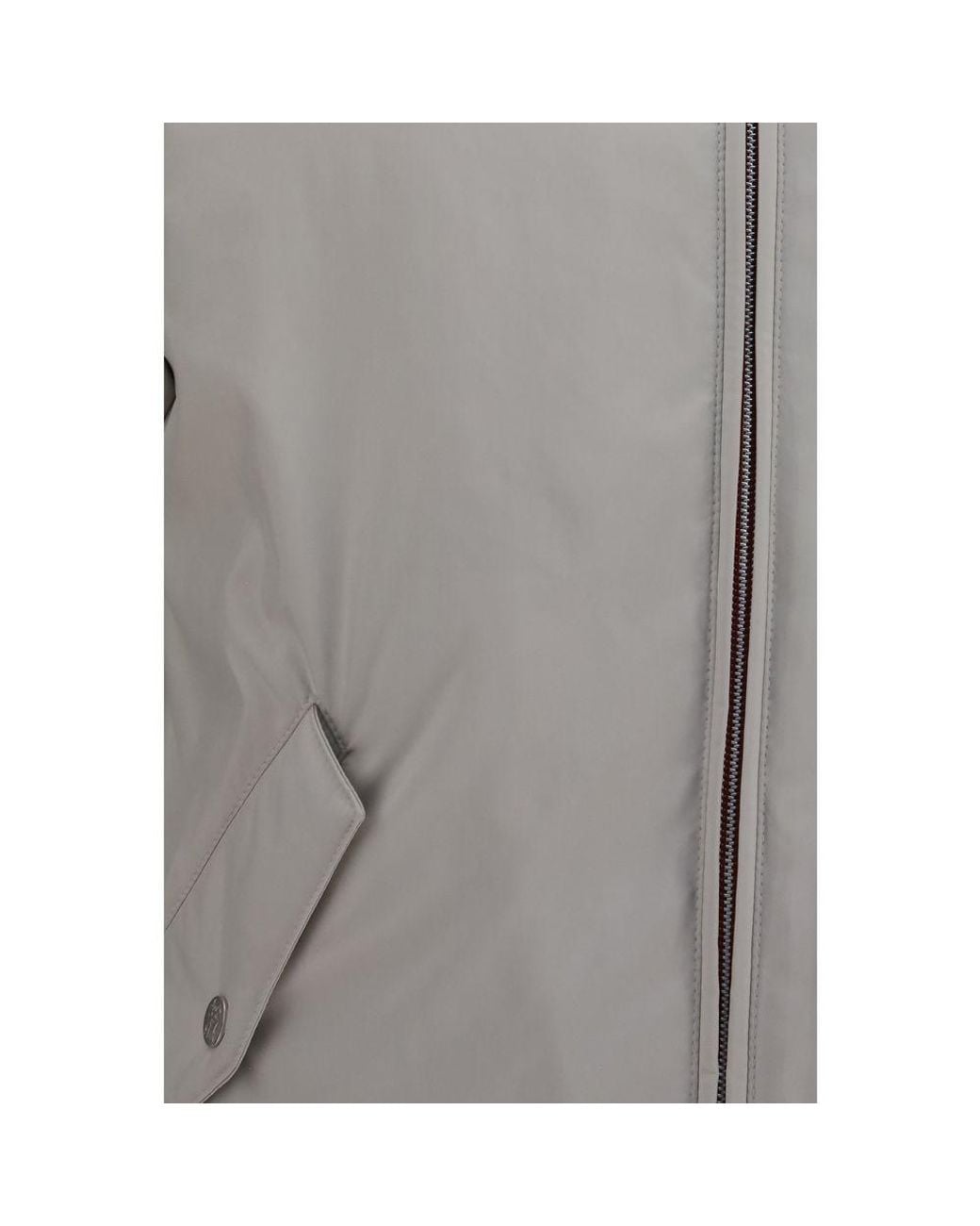 Brunello Cucinelli Gray Polyester Shell Jacket for men