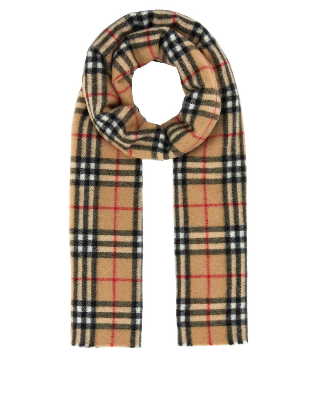 Burberry Black Burberry Cashmere Check Scarf