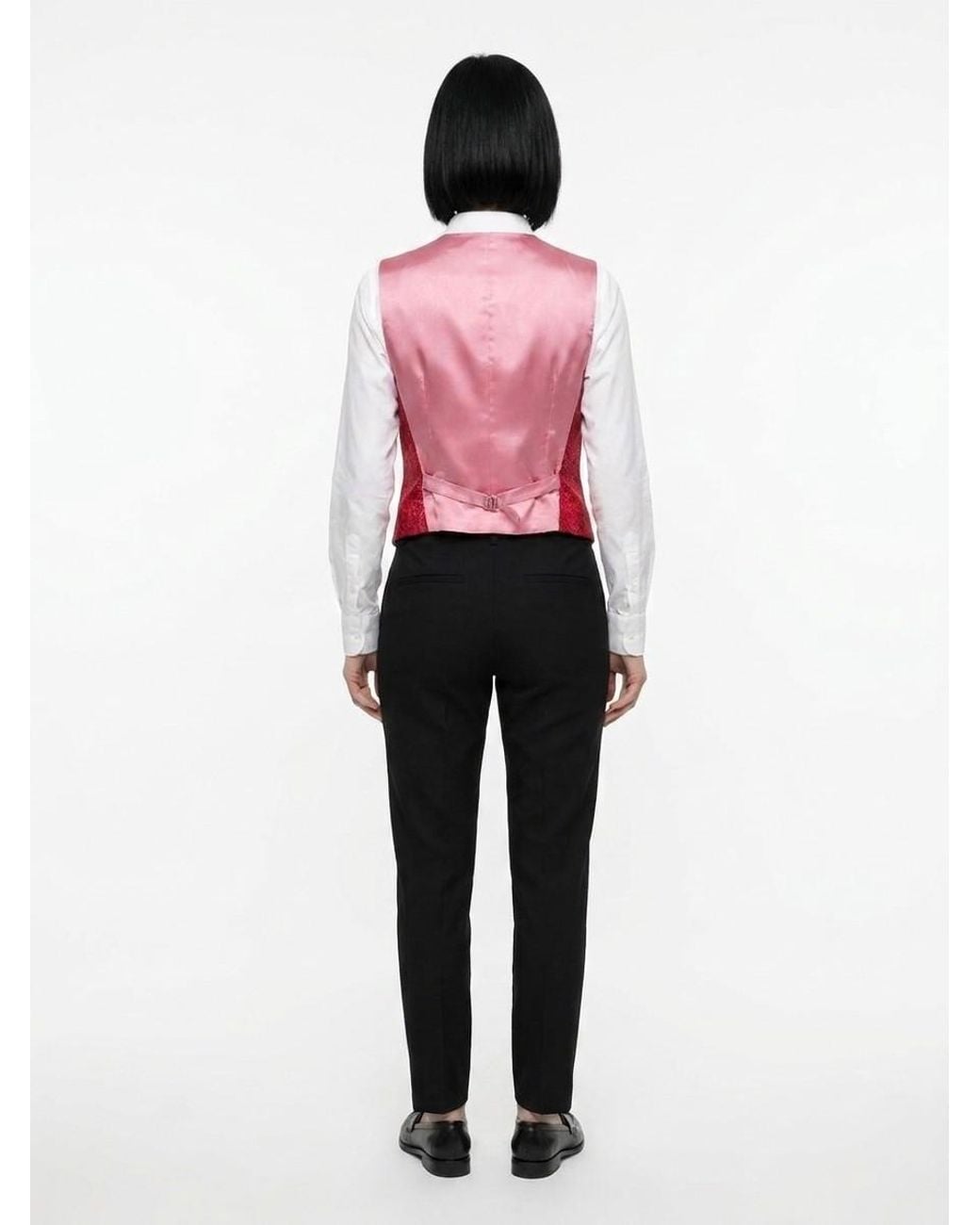 Dolce & Gabbana Red Elastane Waistcoat Clothing