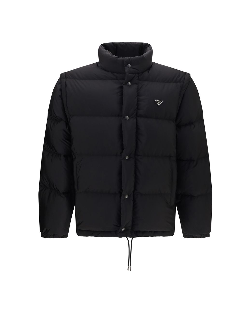 Prada Black Prada Re-Nylon Padded Down Jacket for men