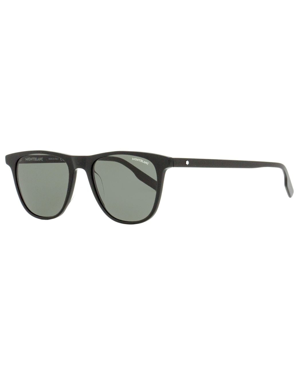 Montblanc Black Thin Frame Sunglasses Mb0150S 001 54Mm 150 Plastic (Acetate) for men