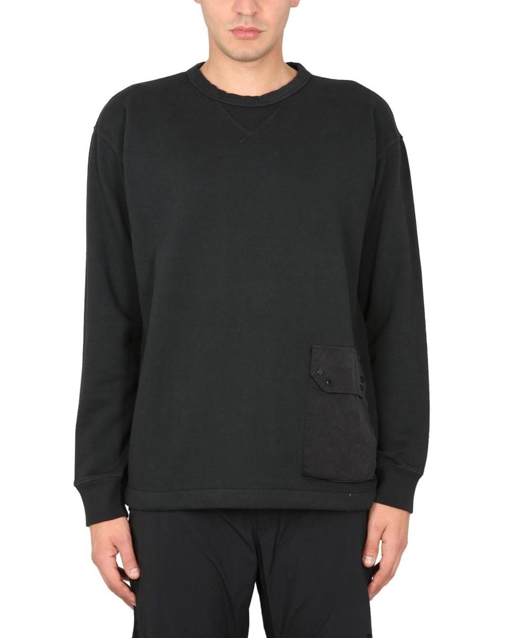C P Company Black Cotton Sweatshirt Sweatshirts for men