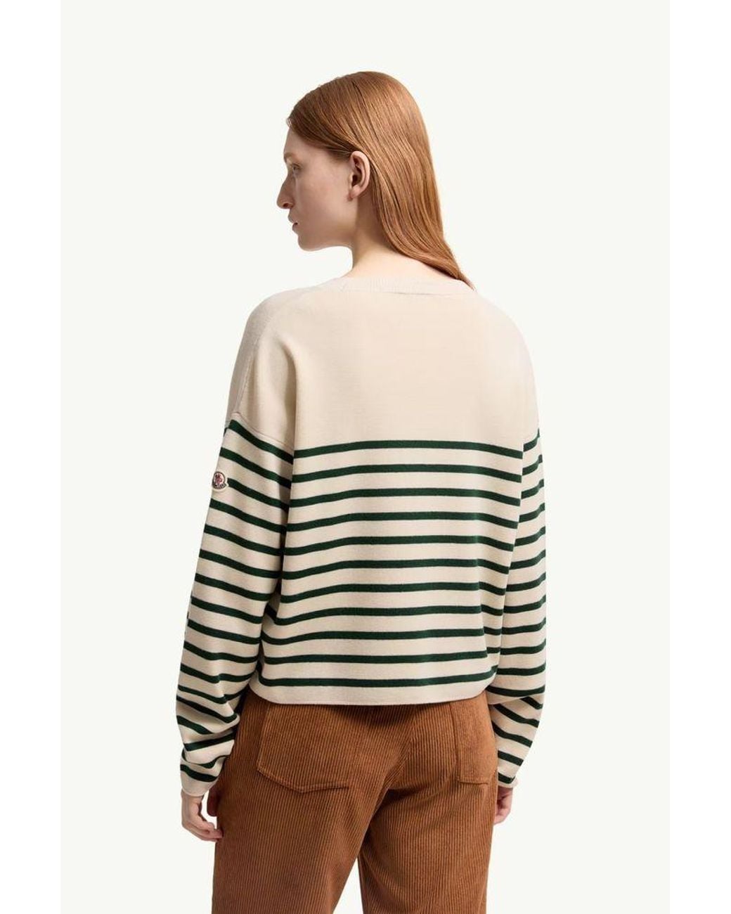 Moncler Multicolor Moncler Sweater — Cream