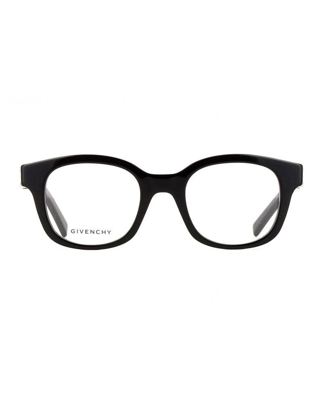 Givenchy Black Eyeglasses Square Full Rim, Shiny Frame And Clear Demo Lenses Lens Gv50075I001 Sunglasses