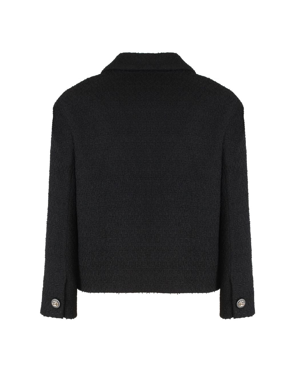 Gucci Black Wool Blend Blazer Jacket