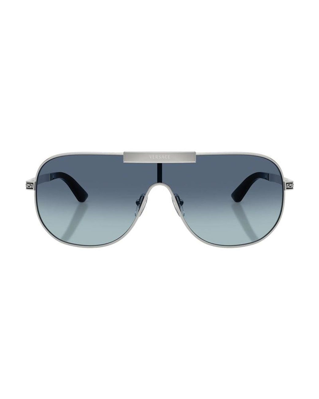 Versace Blue Sunglasses Shield Full Rim, Frame And Light Gradient Dark Lens Ve2293100019 for men