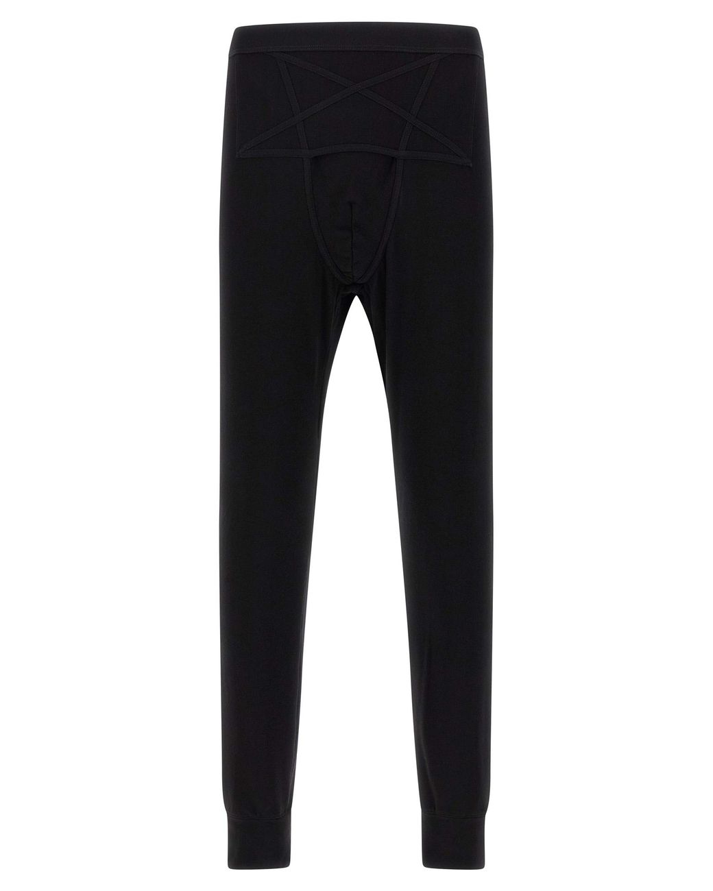 Rick Owens Black Thermal Bottom Leggings for men