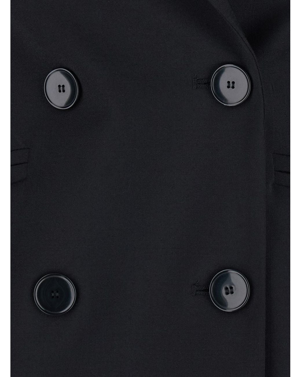 ..,merci Black Tech Fabric Zip-Up Jacket