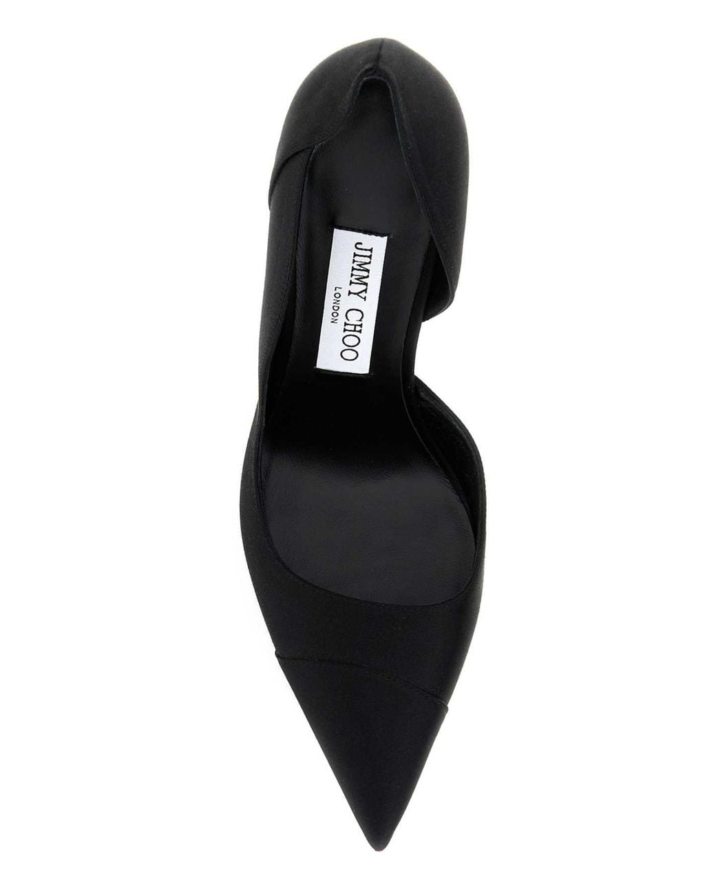 Jimmy Choo Black Satin Brigitte 100 Pumps