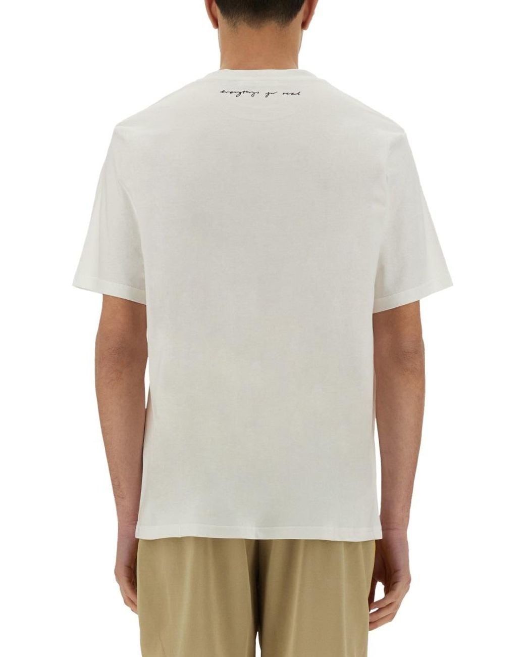 Wales Bonner White T-Shirt Original Organic Cotton T-Shirts for men