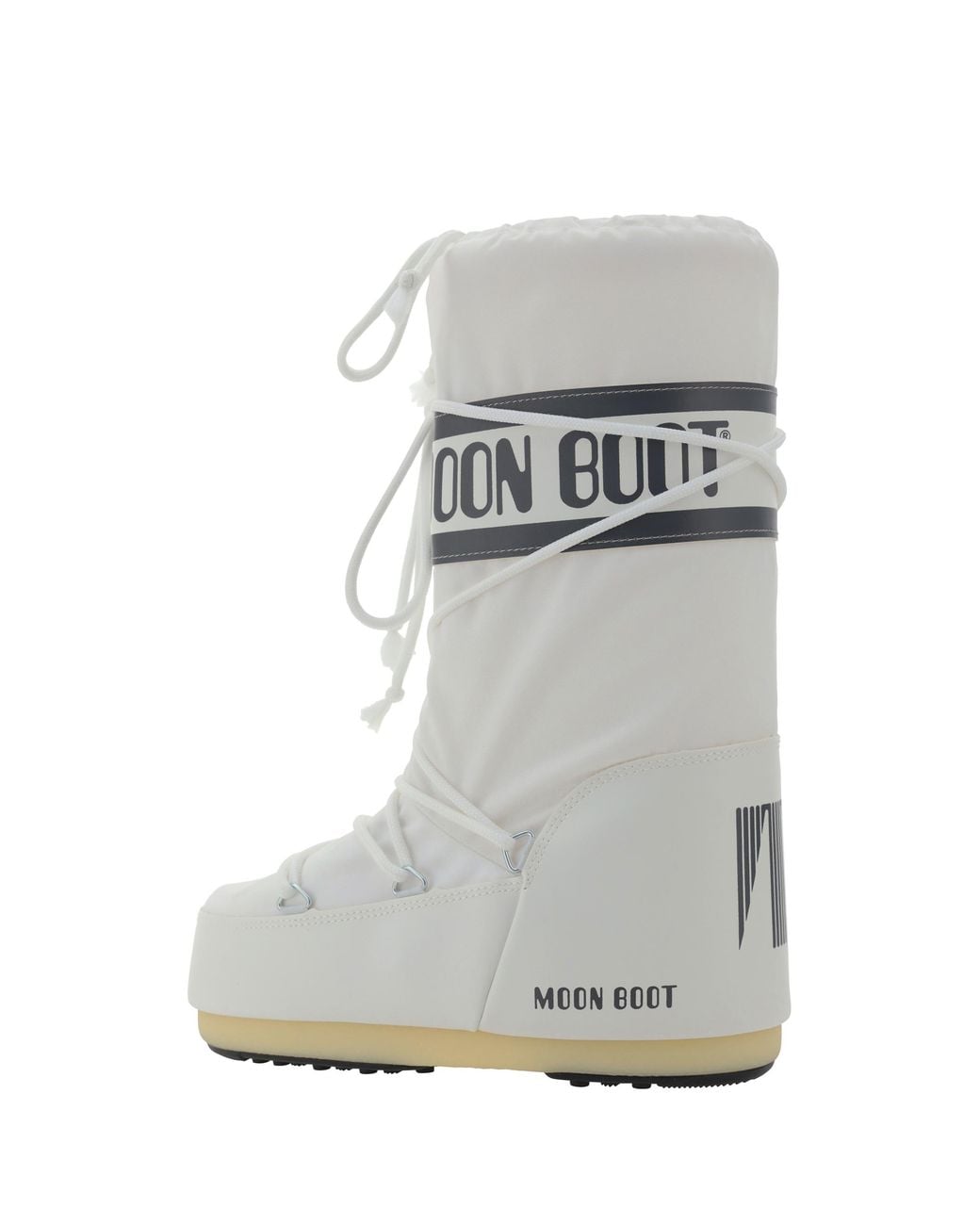 Moon Boot Gray Icon Knee-High Padded Boots Upper: Nylon