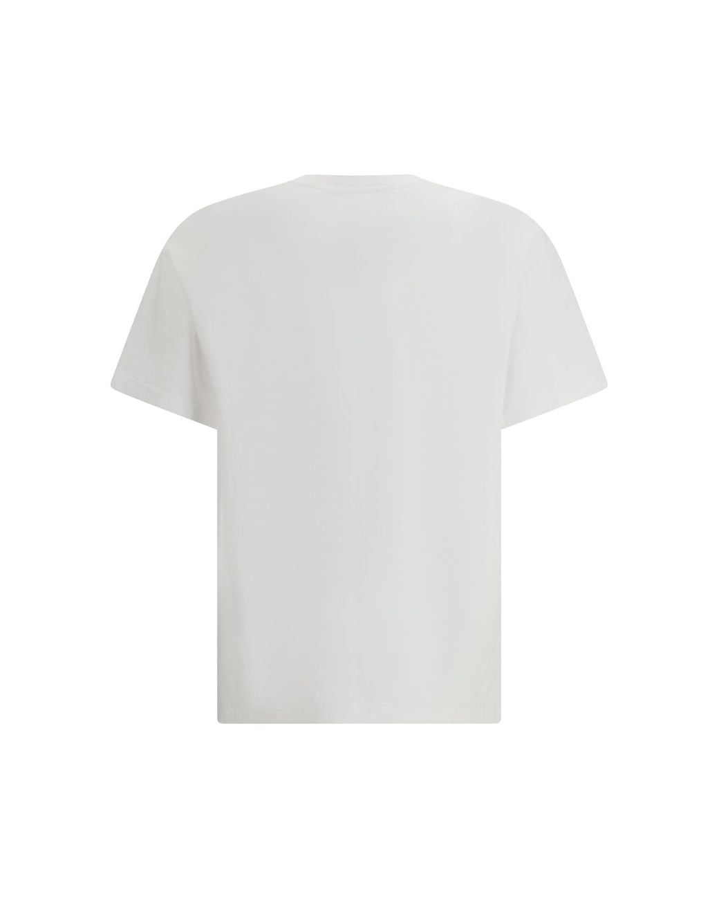 Givenchy White Cotton T-Shirt With Logo Patch for men