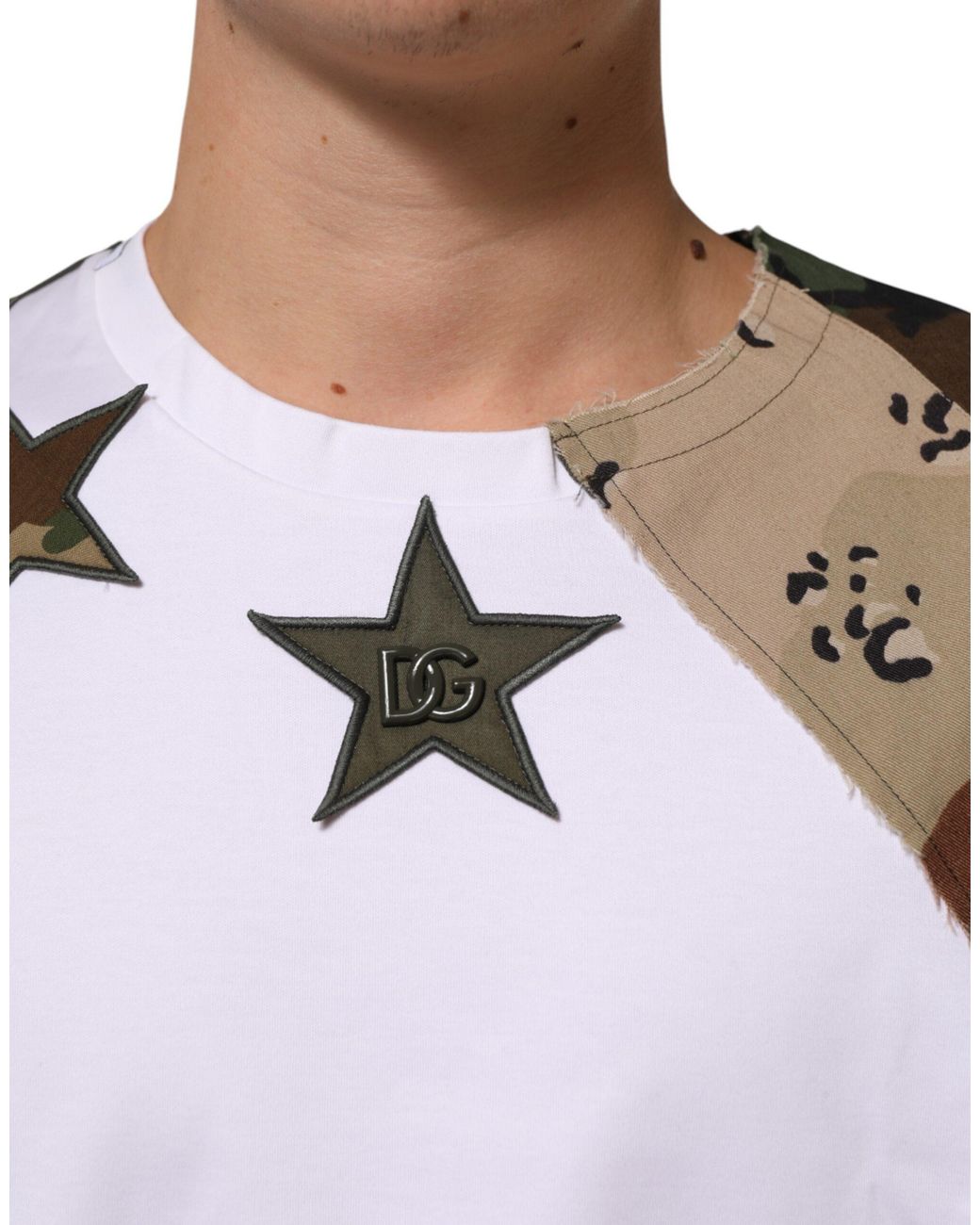 Dolce & Gabbana White Wool-Blend Oversized Double-Breasted Coat for men