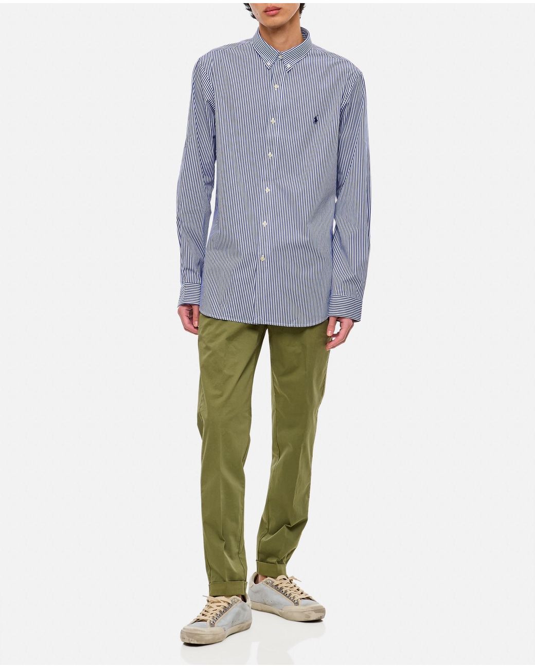 Polo Ralph Lauren Cotton Sport Shirt in Blue for Men | Lyst