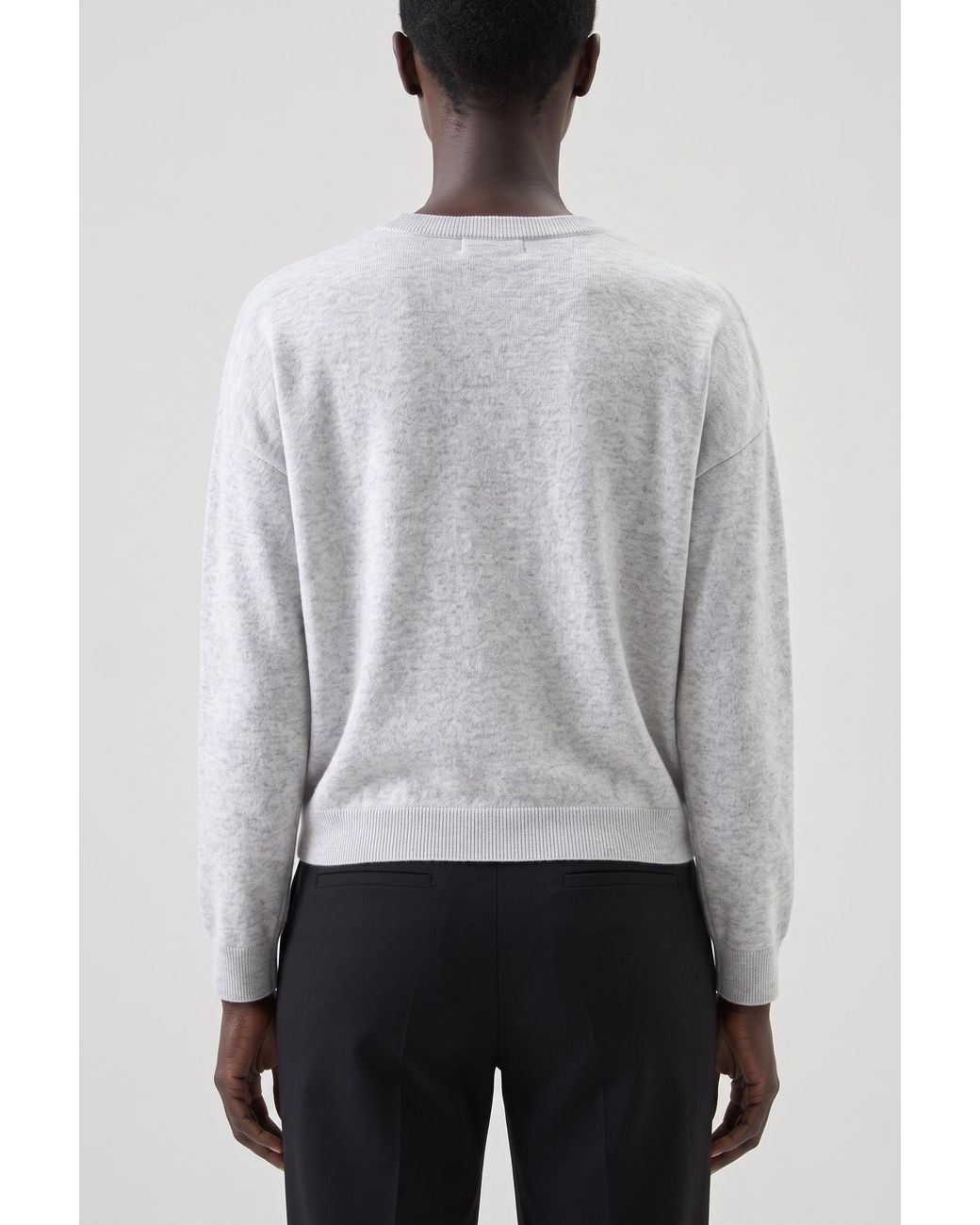 Brunello Cucinelli Gray Light Wool Silk Sweater