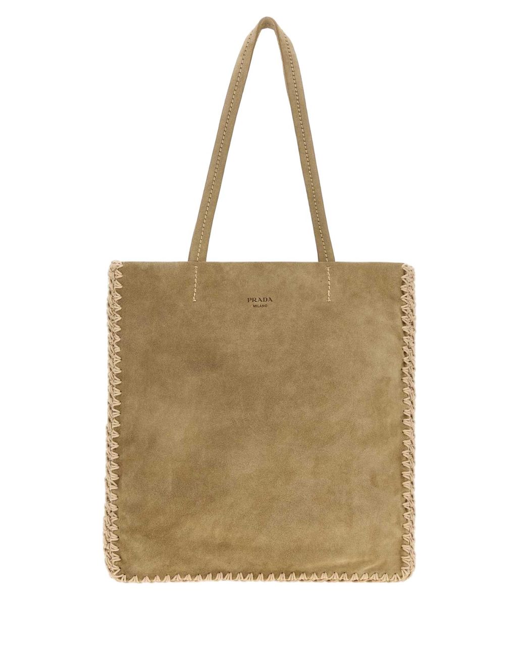 Prada Natural Prada Milano Shoulder Bag