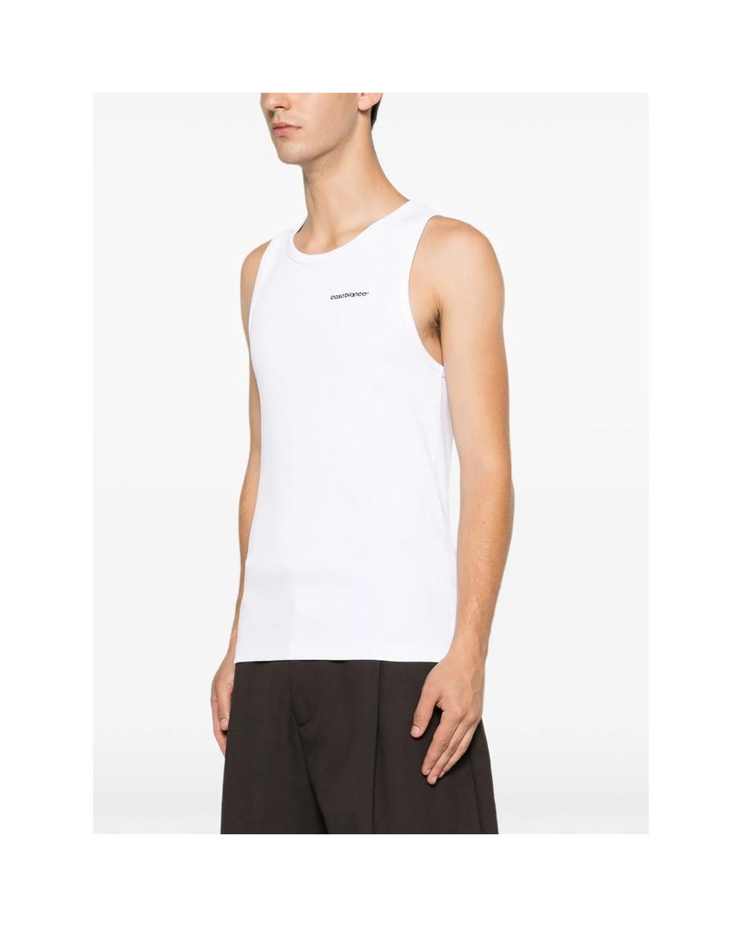 Casablanca White T-Shirts & Vests for men