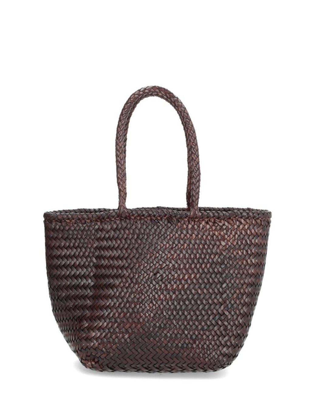 Dragon Diffusion Small Grace Basket Bag in Brown | Lyst