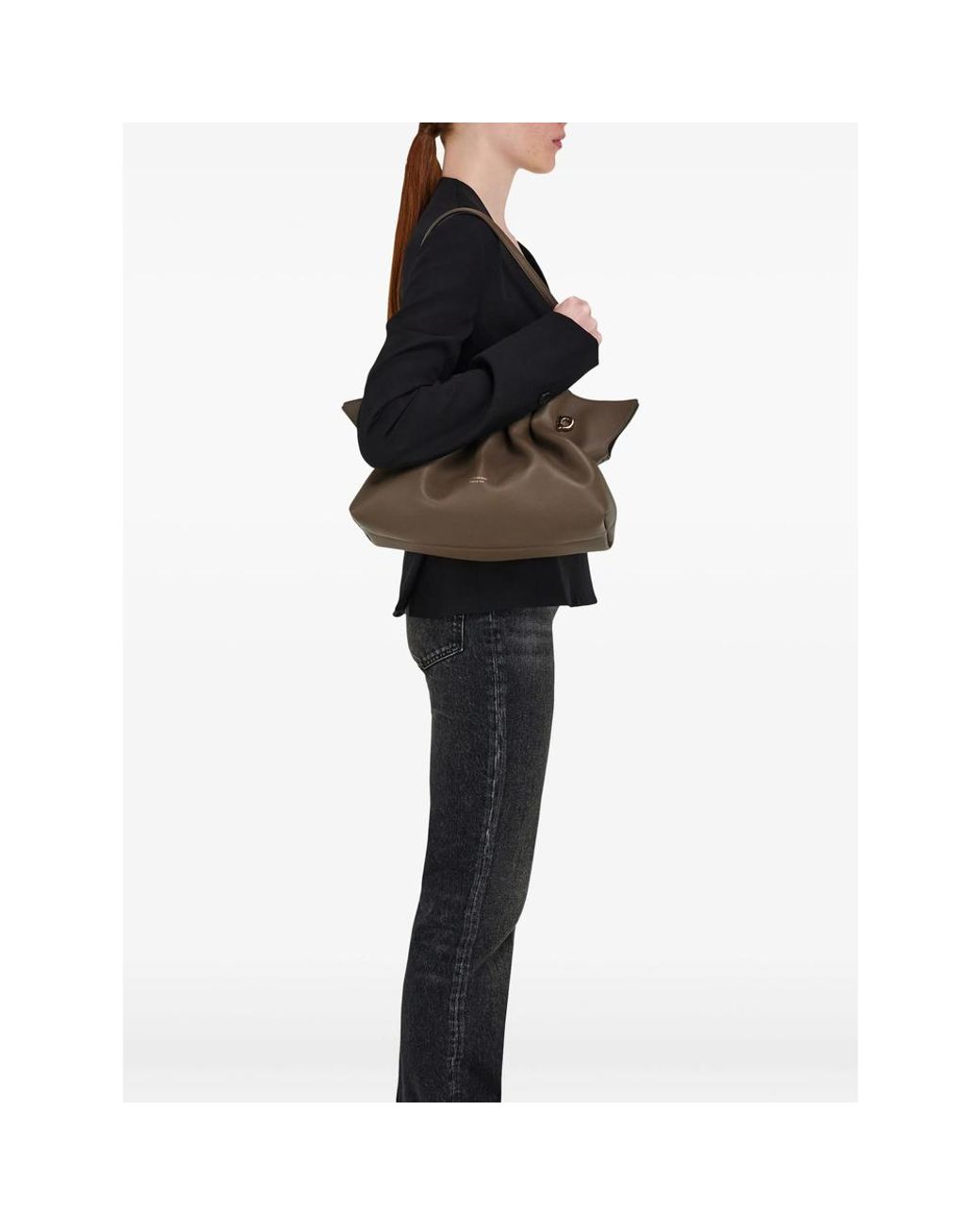 Ferragamo Brown Shoulder Bags