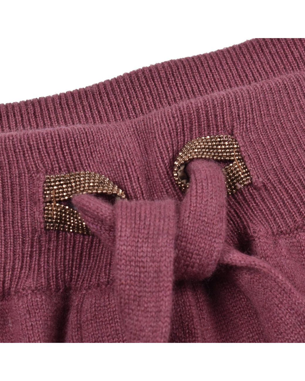 Brunello Cucinelli Red Beige Wool Joggers (workout Pants)