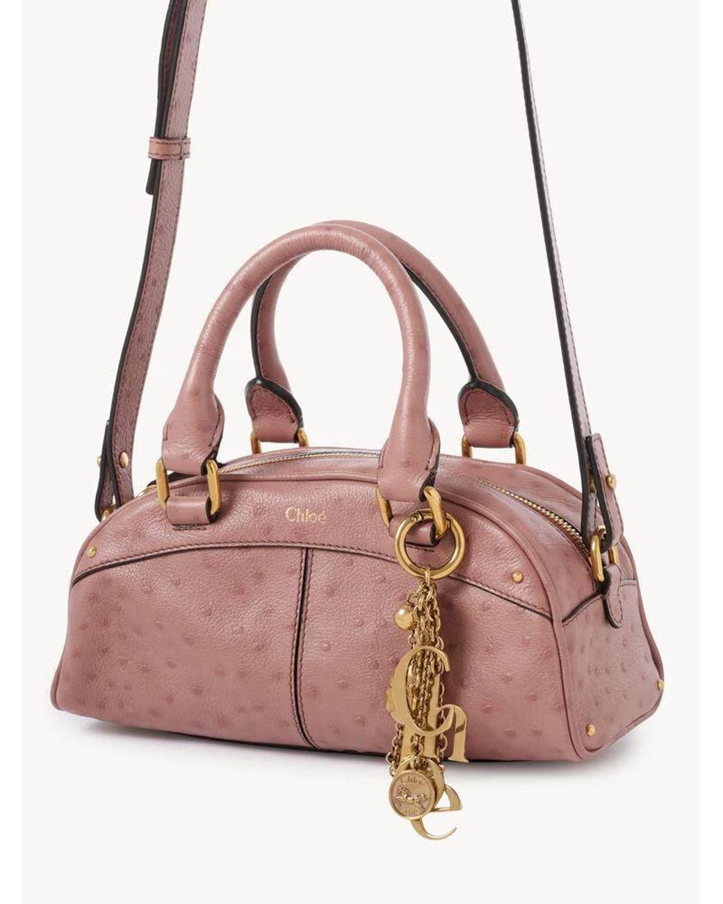 Chloé Pink Chloé-Hardware Leather Shoulder Bag