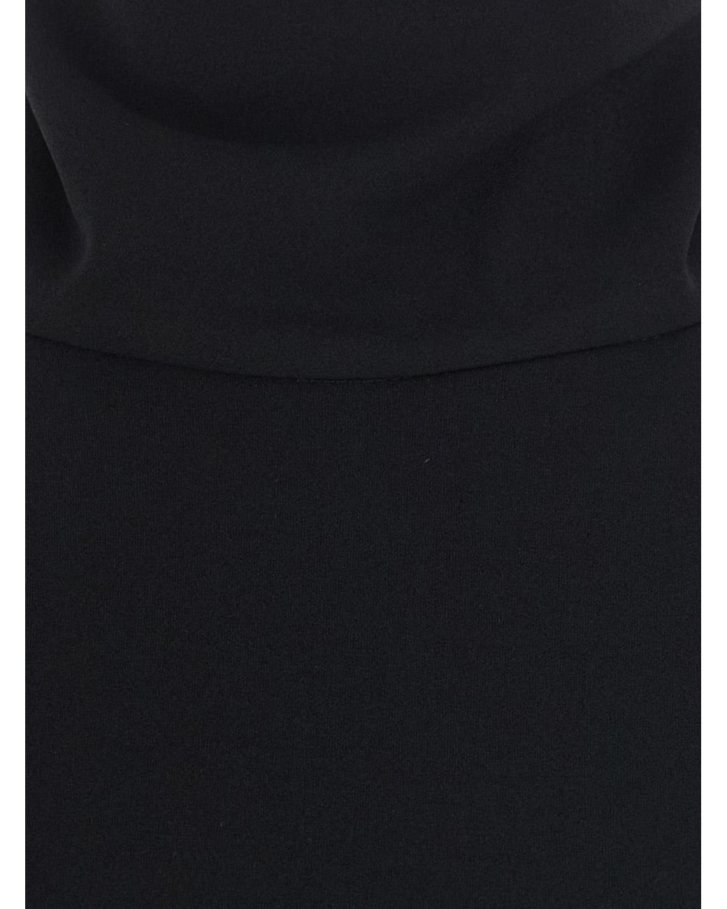 Le Plain Black Dress High-Neck Sleeveless